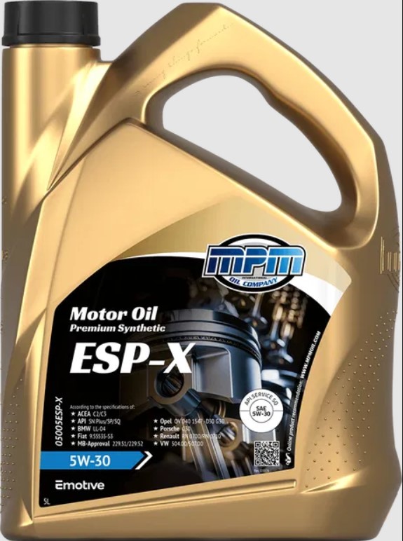 Олива моторна MPM Motor Oil 5W-30 Prem.Synth.ESP-X 5л